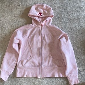 Lululemon light pink zip up sweatshirt